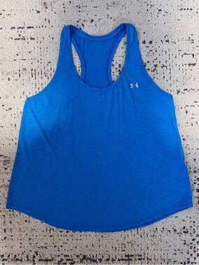 Under Armour Women's HeatGear Armour Racer Tank (Med/Tech Blue)
